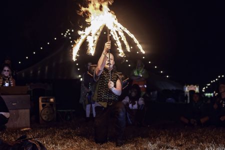 fire performer festival