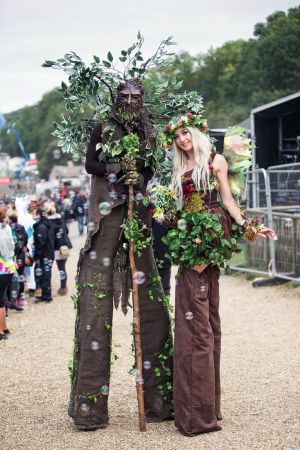 Green Man Stilt Bestival