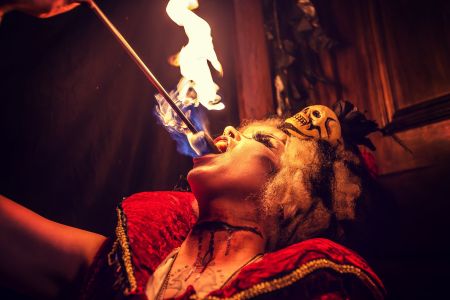 Horror Fire Performer