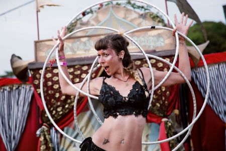 hula hoop circus girl