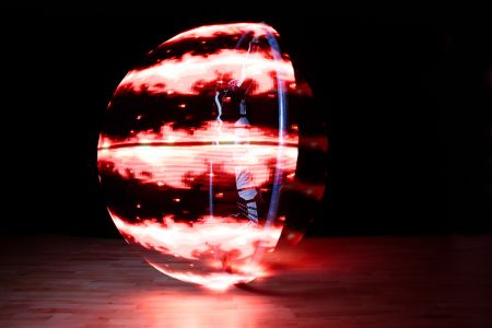 led cyr wheel performer