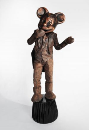 micky mouse living statue