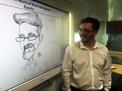 ricoh digital whiteboard cartoon