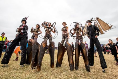 Steampunk Stilt Walkers