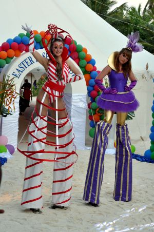 Stilts Candy Girls