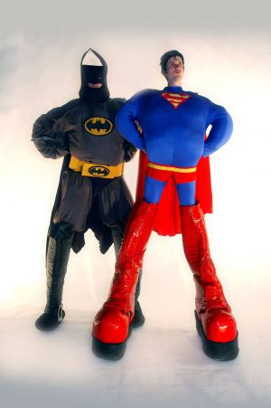 Superhero Stiltwalkers