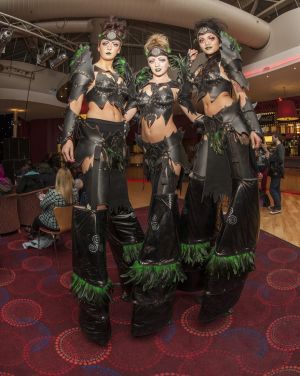 Warrior Elven Girls Stilt Walkers