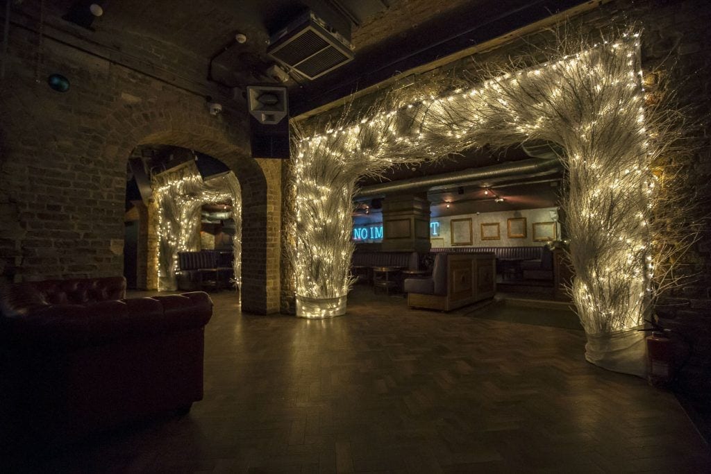 Christmas Gothic club decor