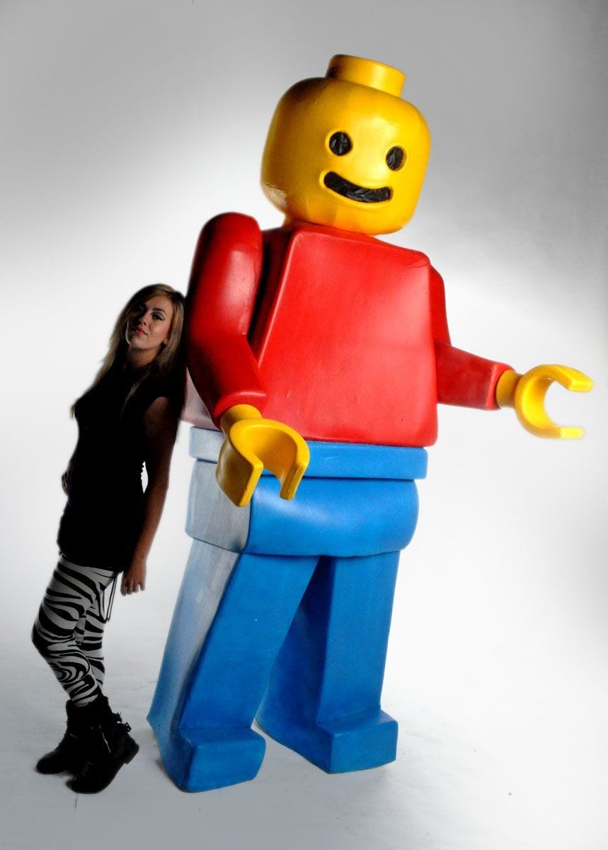 Big best sale lego man