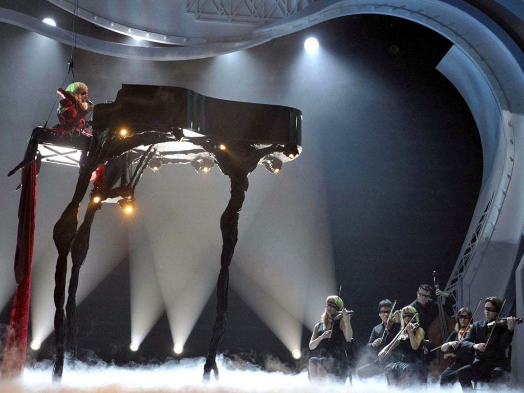 area 51 lady gaga giant piano