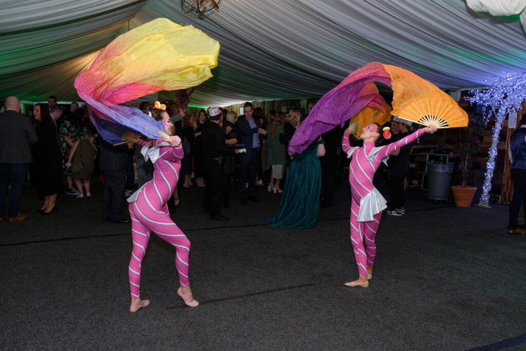 Area51's candy themed fan acro at the Heart of England Conference & Events centre for Krispy Kreme Doughnuts.