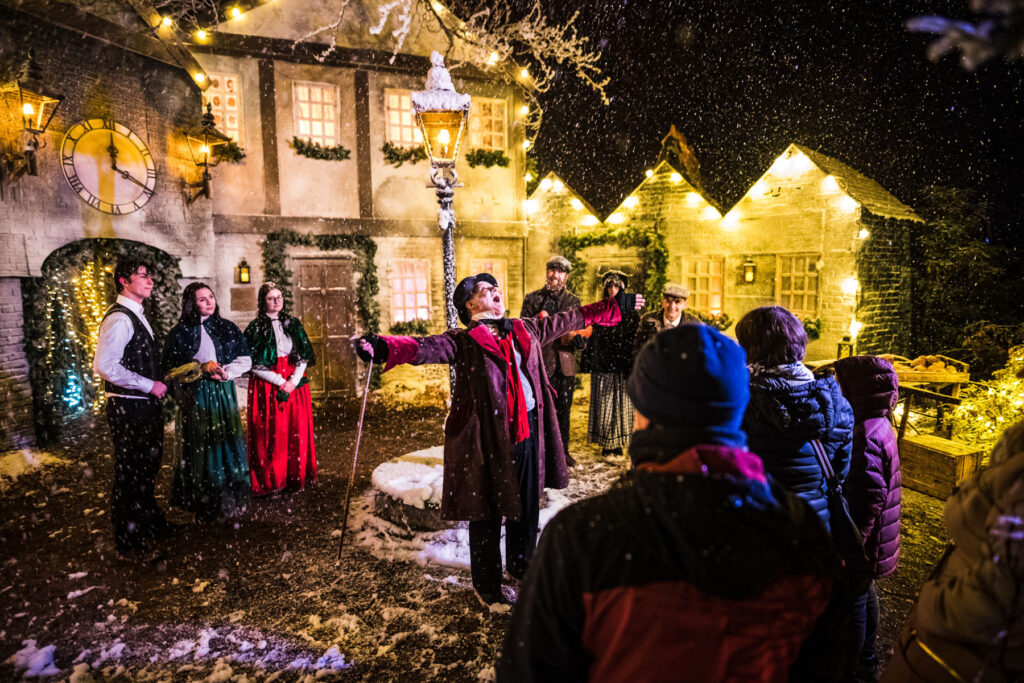 Area51's village setpiece for a Christmas Carol inspired walkthrough