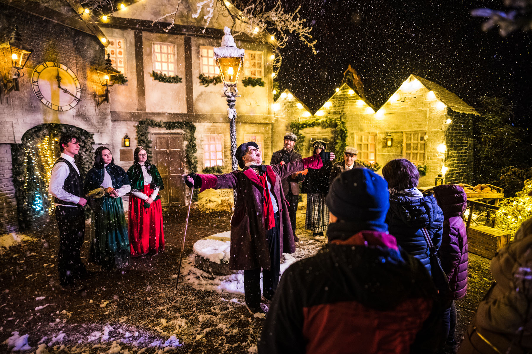 Area51's village setpiece for a Christmas Carol inspired walkthrough